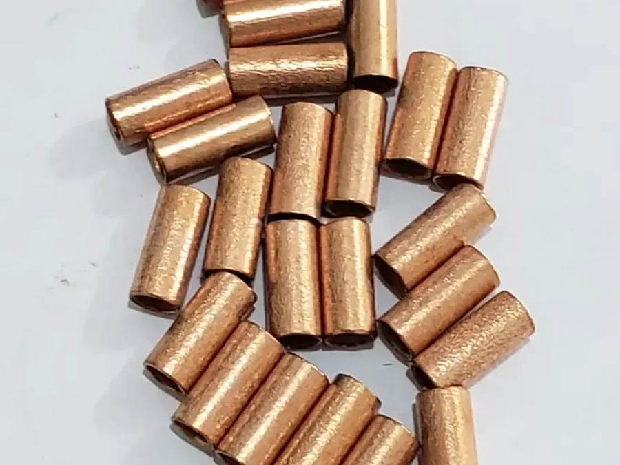 Revestimento de cobre — Buchas com camada de cobre, tratamento realizado pela Artec Galvanotécnica